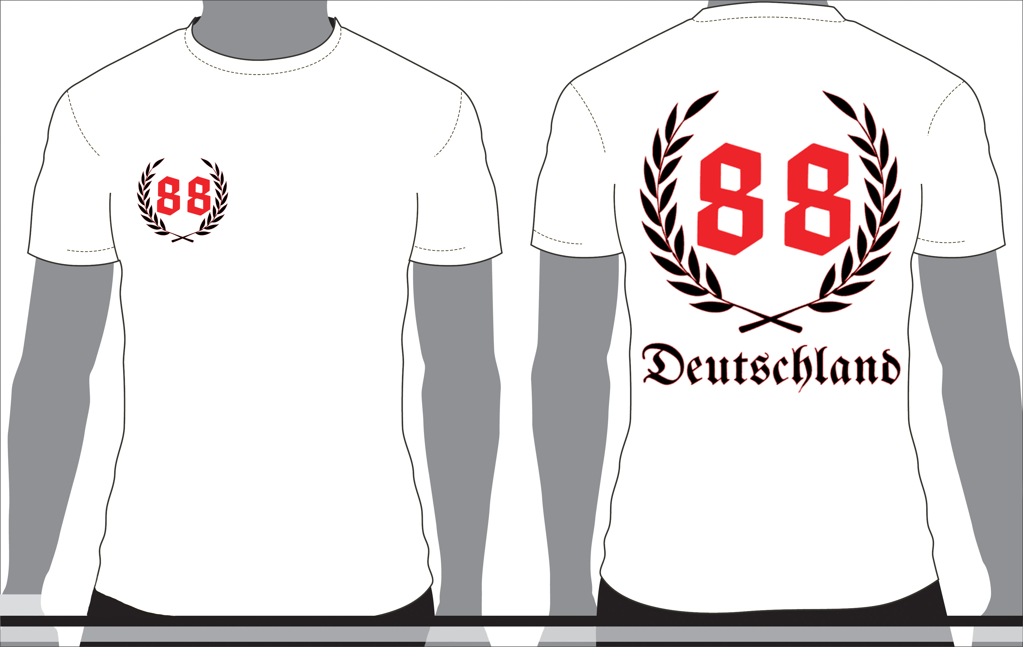 T-Shirt - 88 Deutschland